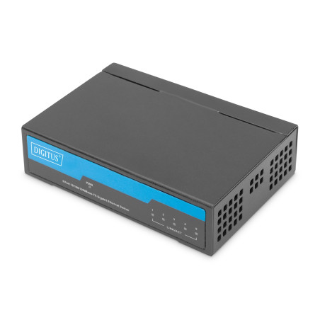 switch digitus non gestito 5 porte gigabit ethernet 10/100/1000 nero