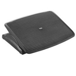 poggiapiedi titanium ergonomico regolabile bold 47x35,5x9,5cm nero
