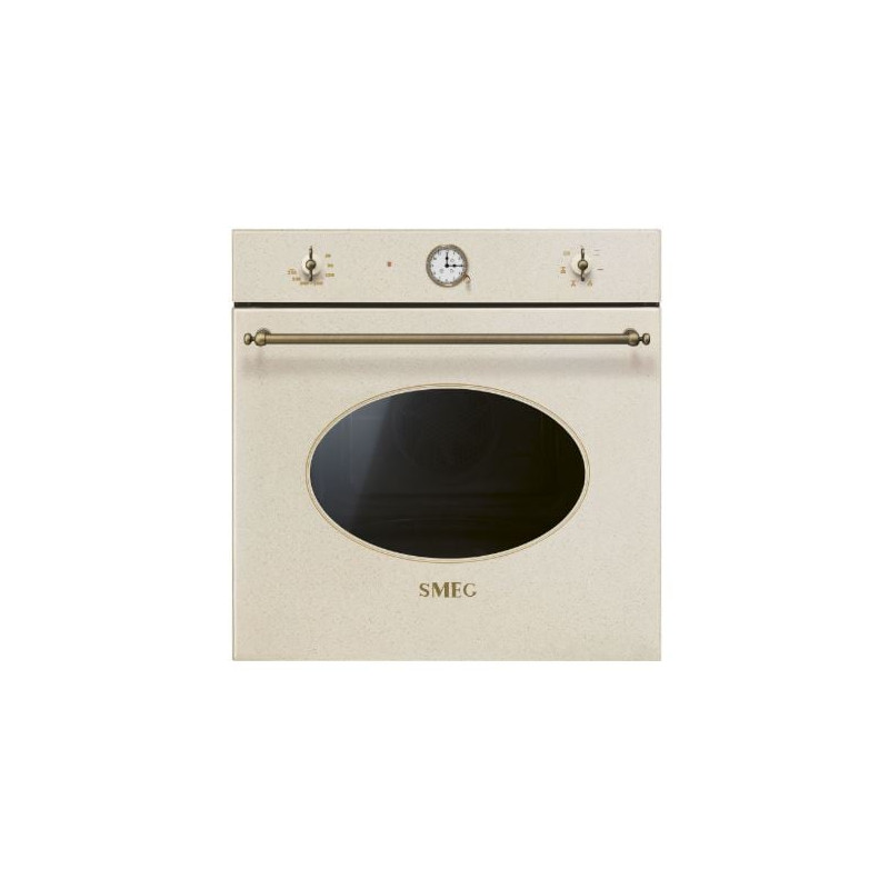 forno ad incasso smeg sf68c1avo ventilato 60cm 70l a 1200w crema
