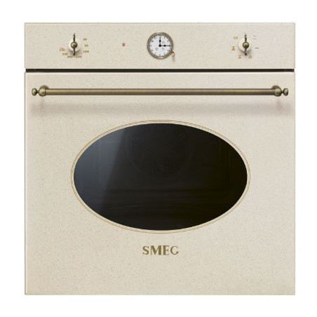 forno ad incasso smeg sf68c1avo ventilato 60cm 70l a 1200w crema