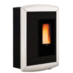 stufa pellet extraflame plus lux 5.0 bianco
