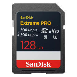 128gb sandisk sdxc extreme pro uhs-ii classe 10 nero [sdsdxdm-128g-gn4in]