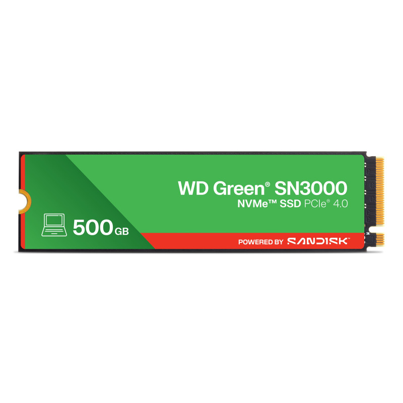 ssd 500gb western digital sn3000 m2 pcie verde [wds500g4g0e-00cps0]