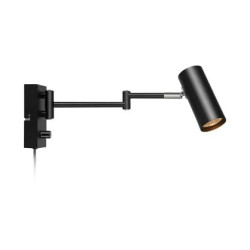 applique da parete markslojd torino gu10 12w ip20 nero [107539]