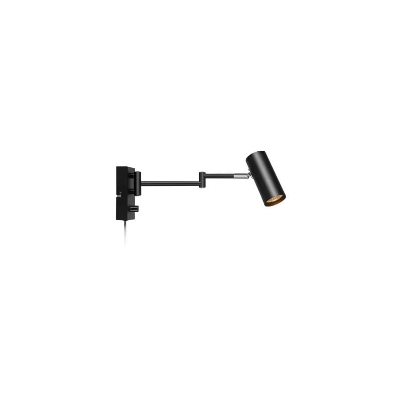 applique da parete markslojd torino gu10 12w ip20 nero [107539]