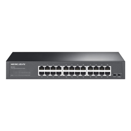 switch mercusys ms124gs 24 porte gigabit ethernet 10 100 1000 nero
