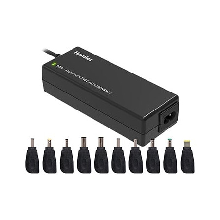 alimentatore notebook hamlet universale 90w nero [xpwnb-9010t]