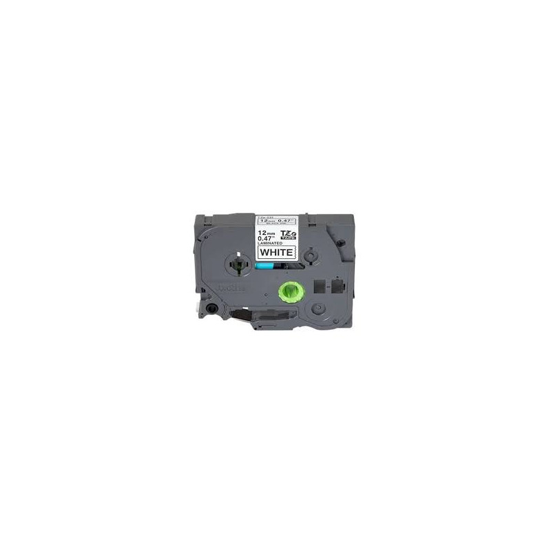 nastro brother tzen231 12mm nero su bianco [tzen231]