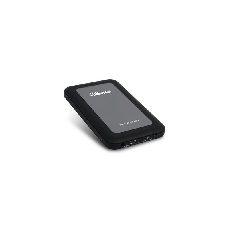 Box hard disk 2,5 hamlet usb3.0 rugged mirror nero [hxd25u3mbk]