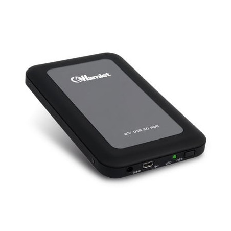 Box hard disk 2,5 hamlet usb3.0 rugged mirror nero [hxd25u3mbk]