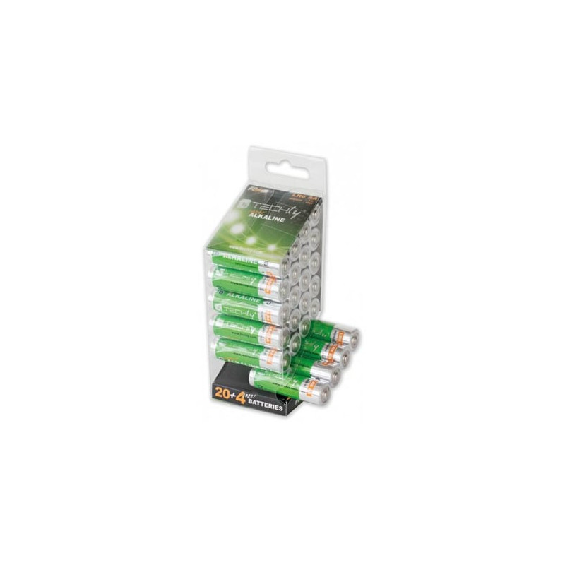 pila techly 24 pz. high power aa stilo alcaline lr06 1,5v