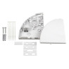 box ottico compatto da muro 8 fibre