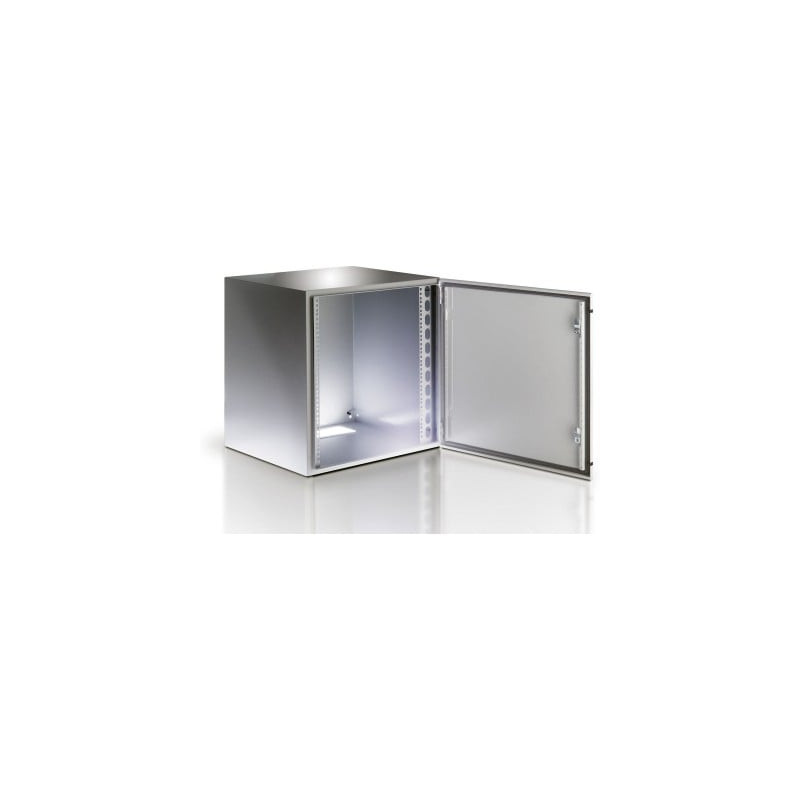 armadio rack techly 19'' a muro 13u grigio ip65 porta vetro
