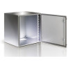 armadio rack techly 19'' a muro 13u grigio ip65 porta vetro