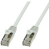 cavo di rete techly in rame cat.6 grigio sftp lszh 1m