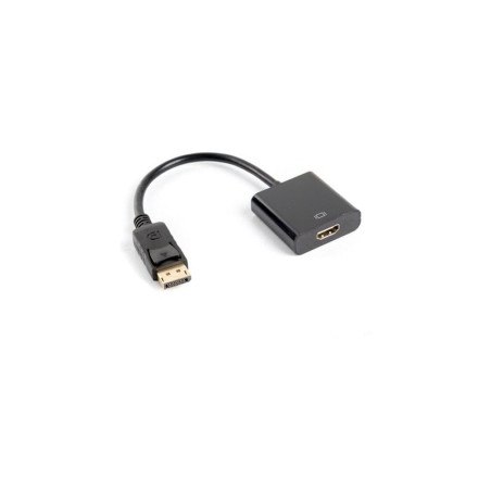 adattatore lanberg displayport hdmi 10cm nero [ad-0009-bk]