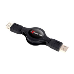 Cavo retrattile usb hamlet con adattataori - 1.20 metri it [xrcu2]