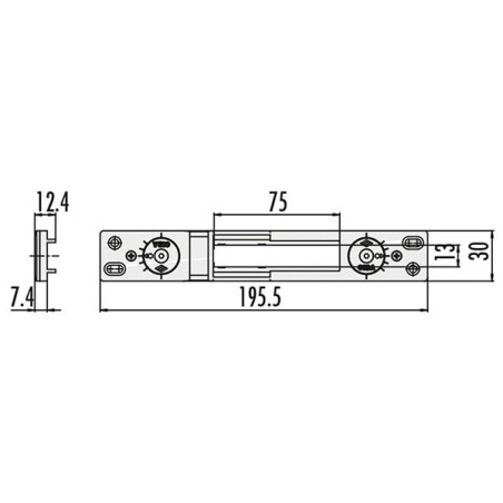 contropiastra serrature cisa 2.5mm [06465.57.0]