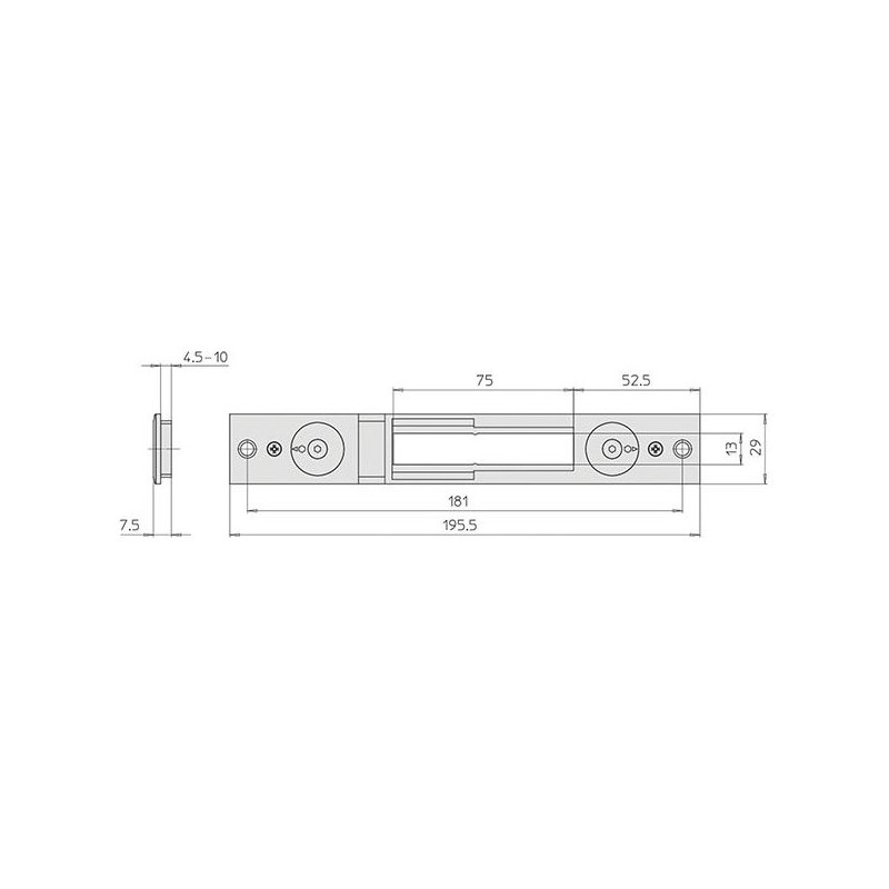 contropiastra serrature cisa 2.5mm [06465.74.0]