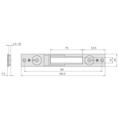 contropiastra serrature cisa 2.5mm [06465.74.0]