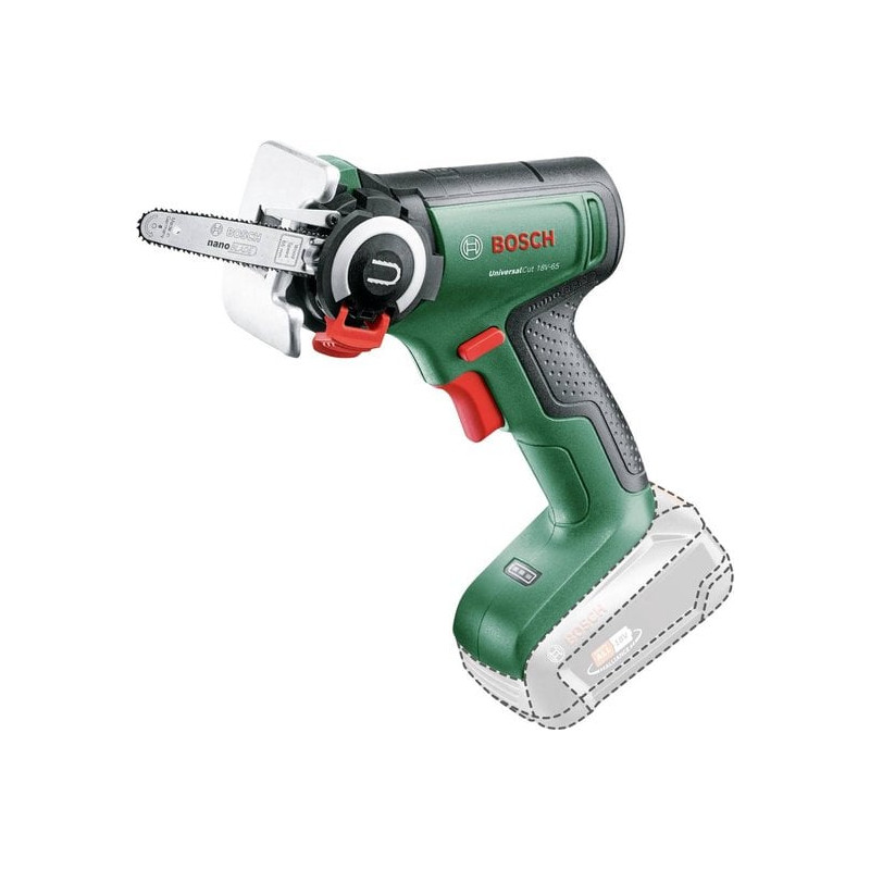 seghetto bosch nanoblade universalcut 18v-65 a batteria 18v verde/nero