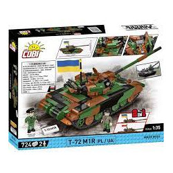 modellino cobi klocki t-72m1r 1/35 con 2 figurine e 724 blocchi