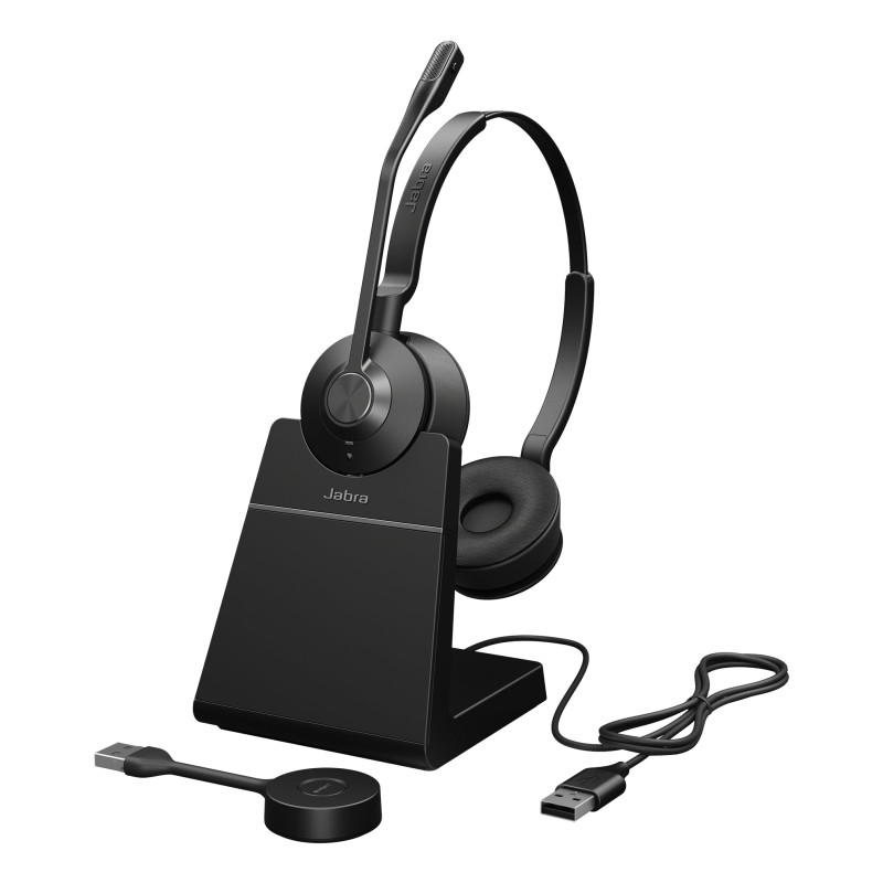 cuffie jabra engage 55 se stereo link400a dect con microfono wireless