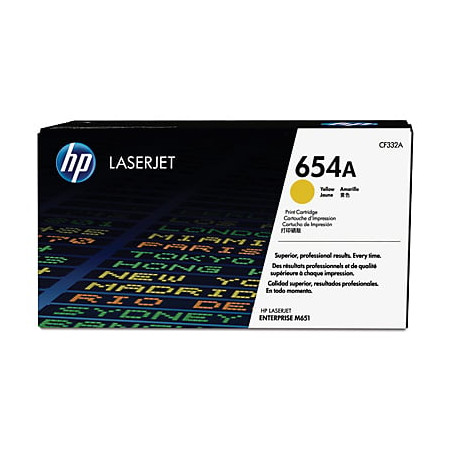 Toner hp 654a 15.000 pagine giallo [cf332a]