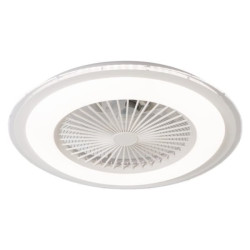 ventilatore soffitto perenz 7129 b ir con luce 44w bianco