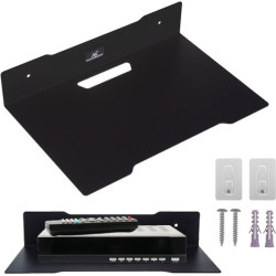 supporto decoder maclean mc-122 da parete max 5kg nero [ajmclumaclmc122]