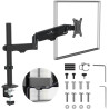 supporto per monitor maclean mc-135 molla a gas 1732" fino