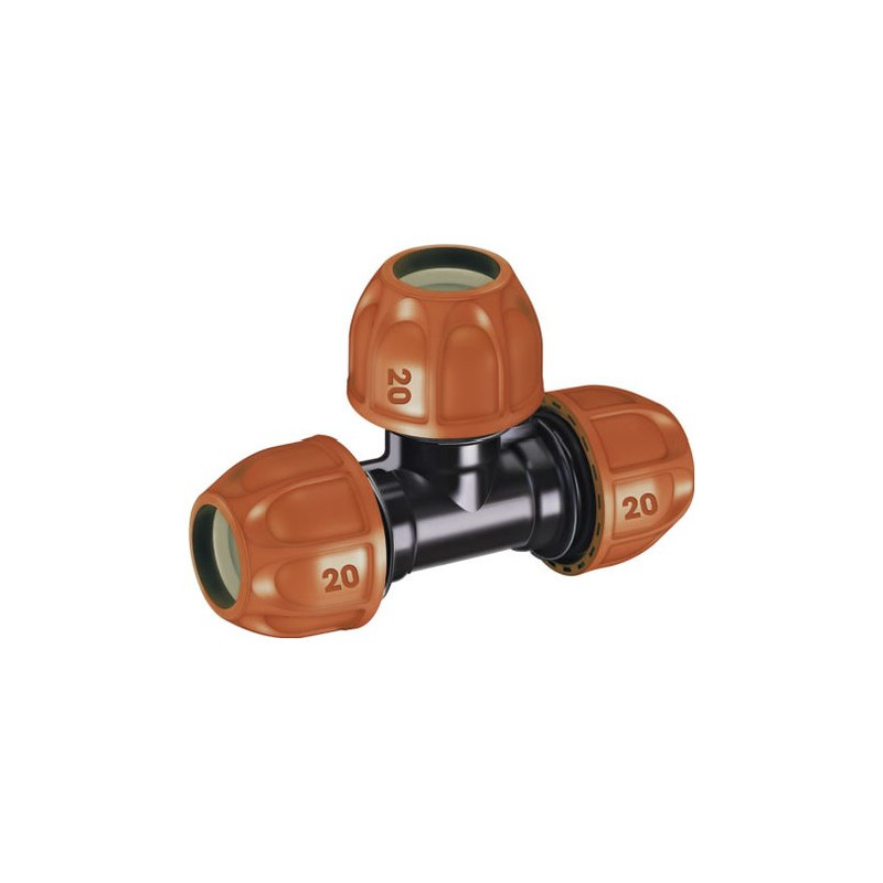 raccordo tubo a t claber irrigazione colibri' 20mm 90323