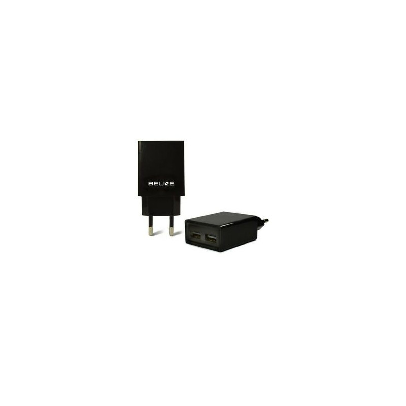 alimentatore da rete beline 2xusb 2a nero [azbintlbeli0012]