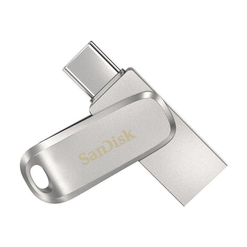 pen drive 512gb sandisk ultra dual drive luxe usb type-c 150mb/s