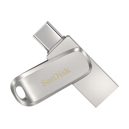 pen drive 64gb sandisk ultra dual drive luxe usb type-c 150mb/s