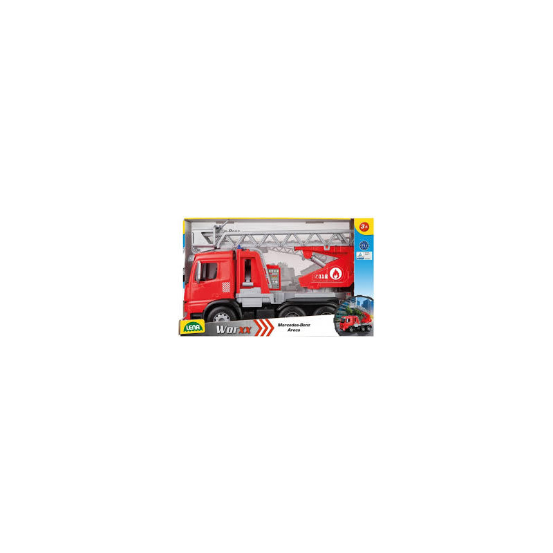 lena - worxx camion dei pompieri con scala in cartone [wnlnar0uci4615e]