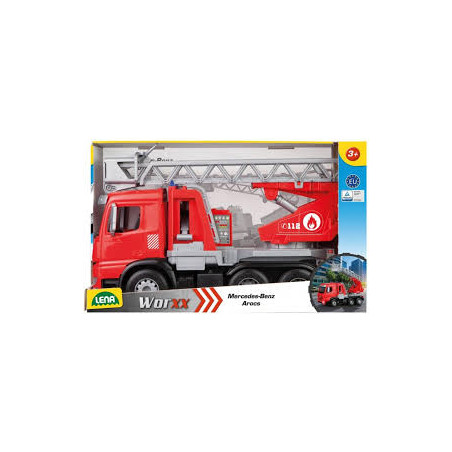 lena - worxx camion dei pompieri con scala in cartone [wnlnar0uci4615e]