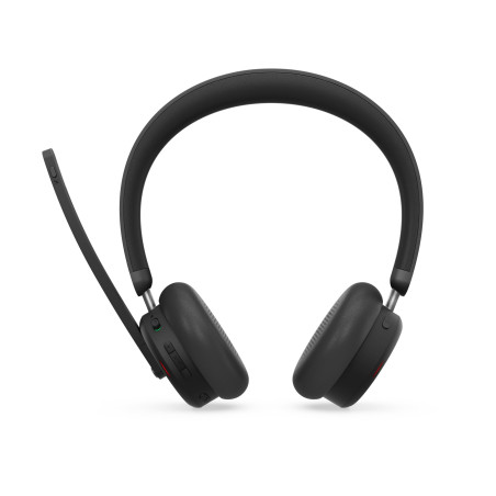cuffie lenovo 6550 dual-mode wireless anc bt5.3 usb-a nero
