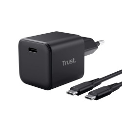 alimentatore da rete trust maxo ultra-small 65w usb-c gan