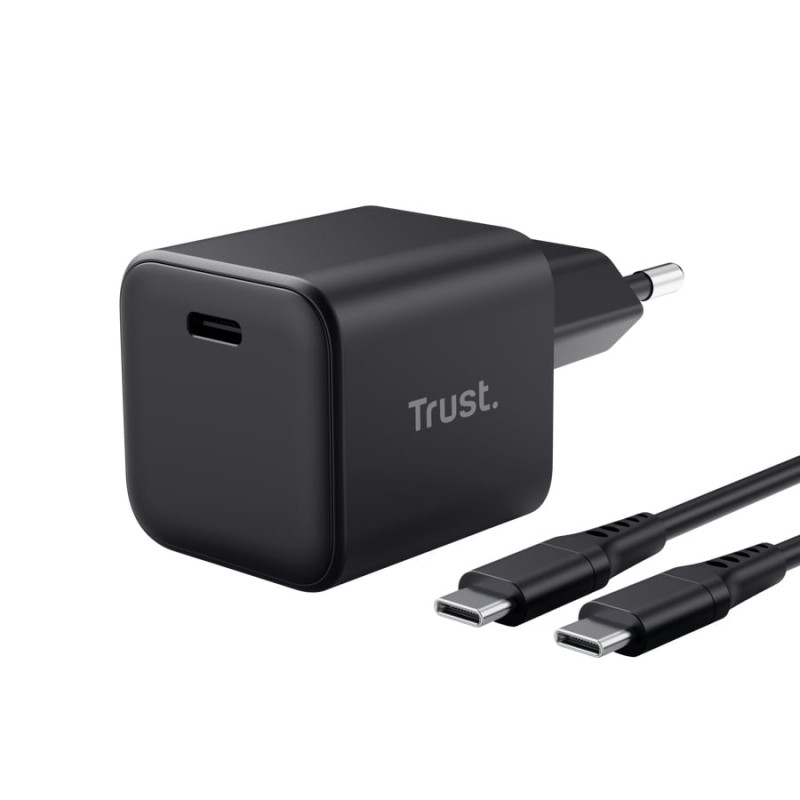 alimentatore da rete trust maxo ultra-small 65w usb-c gan