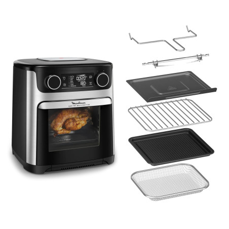 friggitrice ad aria moulinex al556df0 15l 2700w nero acciaio inox