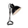 lampada a clip lucide moys 40w e27 nero opaco [45987/01/30]