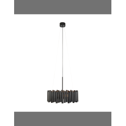 lampada a sospensione markslojd level 3x60w e27 ip20 nero [107925]