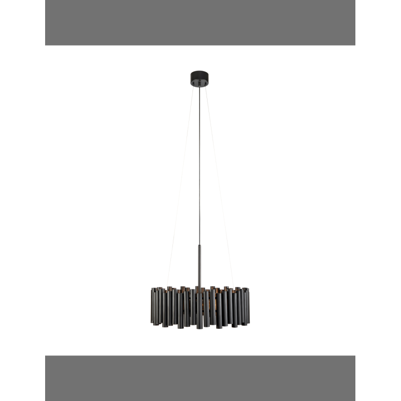 lampada a sospensione markslojd level 3x60w e27 ip20 nero [107925]