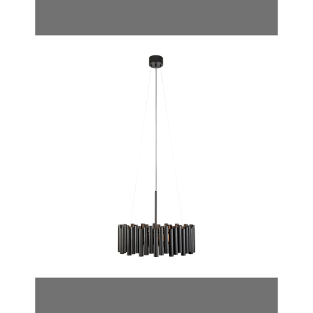 lampada a sospensione markslojd level 3x60w e27 ip20 nero [107925]