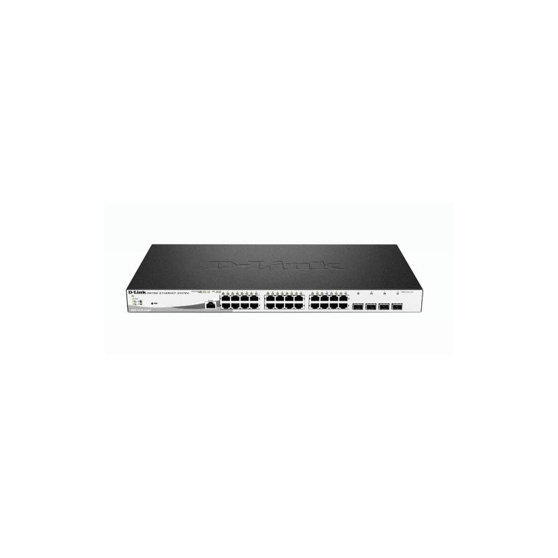 switch d-link 24 porte gigabit poe + 4 porte sfp jumbo frame