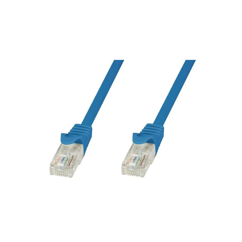 cavo di rete techly in rame cat.6 blu utp 5m