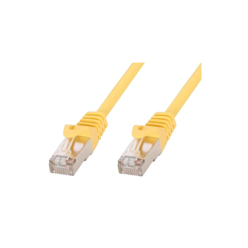 cavo di rete techly in rame cat.6 giallo sftp lszh 1m