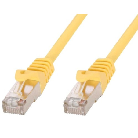 cavo di rete techly in rame cat.6 giallo sftp lszh 1m