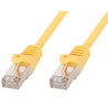 cavo di rete techly in rame cat.6 giallo sftp lszh 1m